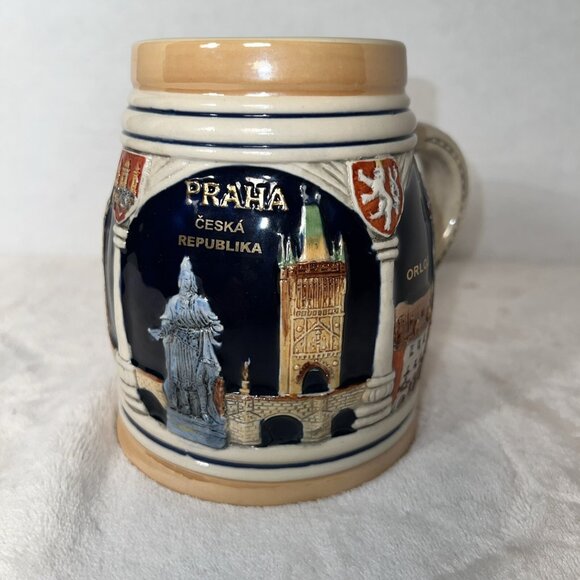 Korbel Beer Stein Mug By Risch-Lau & Gebr.Metz GmbH. Hand Made & Hand Painted - Picture 7 of 12